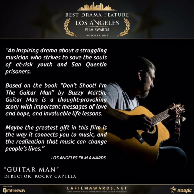 Award from the Los Angeles Film Awards for Guitar Man, 2018